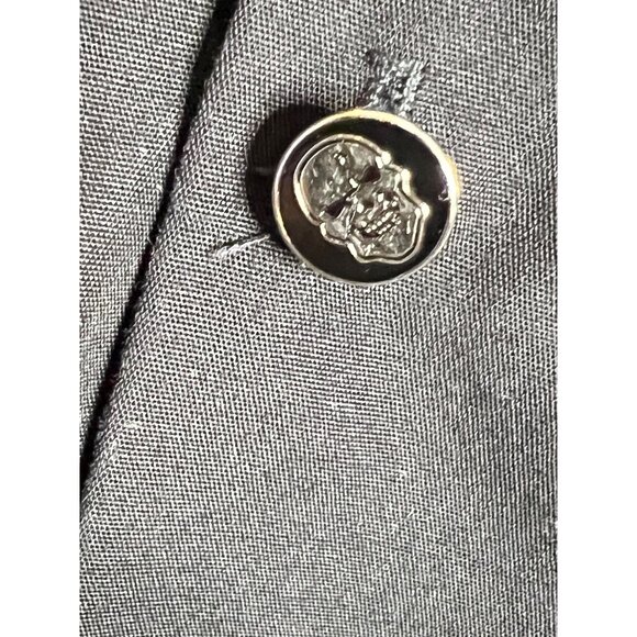 Johnny Suede Black Red Skull Embroidered 2X Shirt Y2K Vintage - Picture 9 of 10